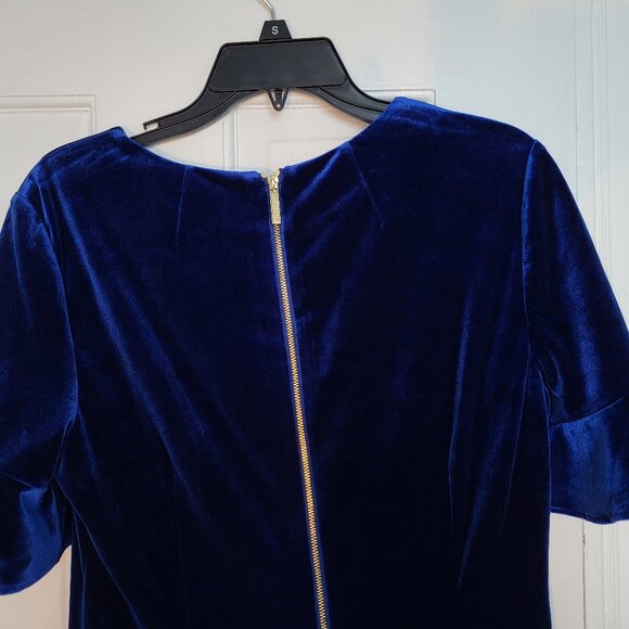CK Velvet Bodycon Dress Size 12 - Picture 3 of 5